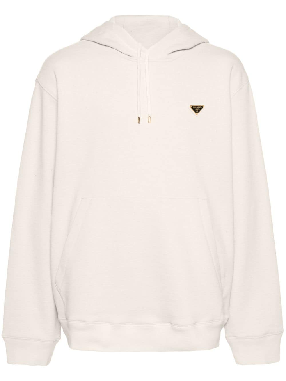 triangle logo cotton hoodie