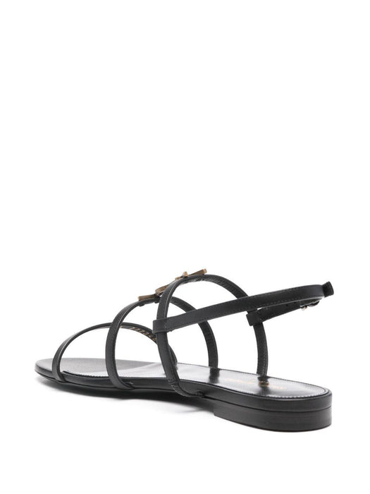 New Cassandra flat sandals<BR/><BR/> 777348 BDATT1000 SAINT LAURENT