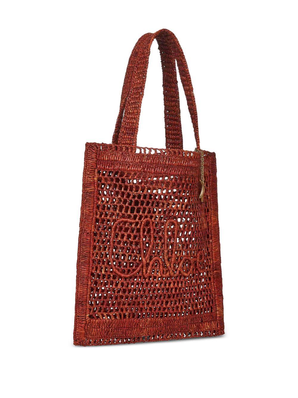 Summer Banana raffia tote bag 25US901P08 26M CHLOÉ