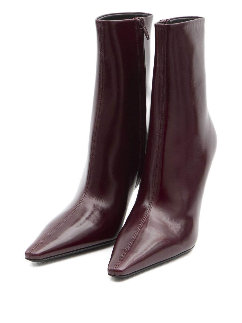 90mm Ashley pointed-toe ankle boots<BR/> 809284 AAEHF6629 SAINT LAURENT