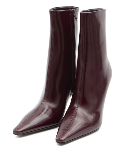 90mm Ashley pointed-toe ankle boots<BR/> 809284 AAEHF6629 SAINT LAURENT