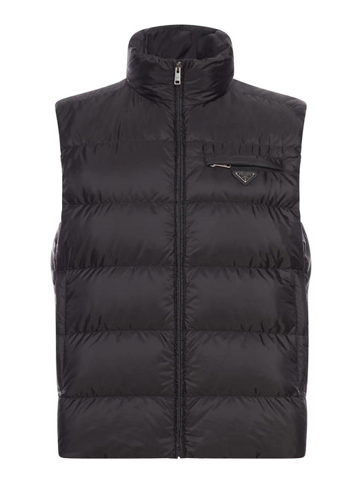 PADDED FEATHER JACKET IN RE-NYLON SGB033 S OOO 1WQ9F0002 PRADA