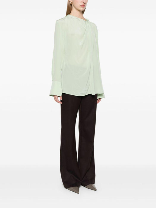 twist-detail blouse 1125WTP006018A JADE 621 VICTORIA BECKHAM