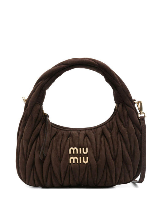 Wander matelassé suede tote bag 5BC125 V OOY AB7OF0003 MIU MIU