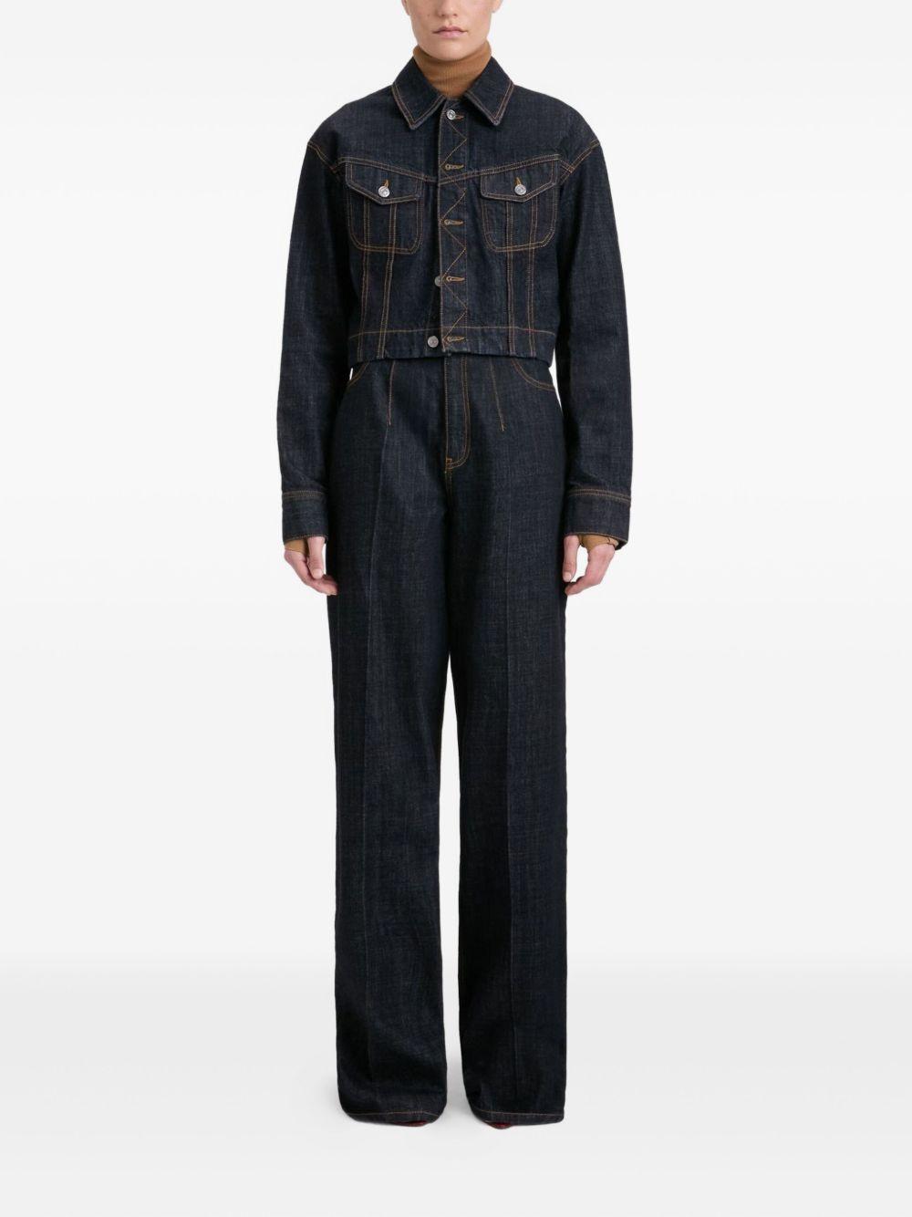 button-fastening denim jacket 1325DJK006577A 8221 VICTORIA BECKHAM