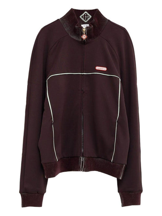 Tricot track jacket M-AW25-JTP-422-01 AUBERGINE CASABLANCA
