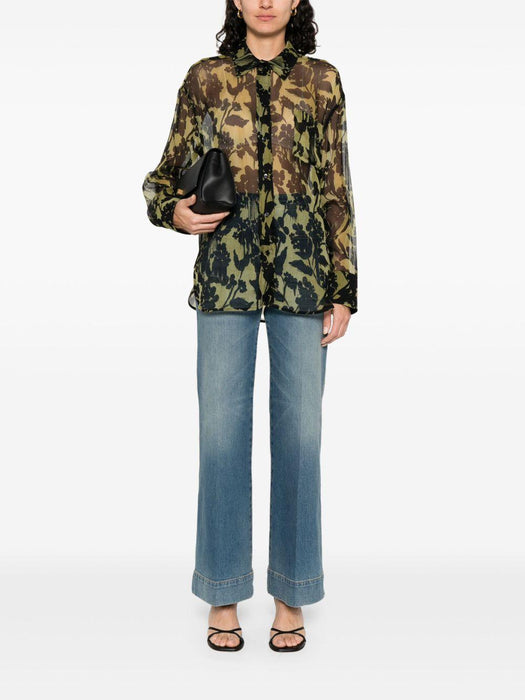 logo-patch jeans 1325DJE005218U 7667 VICTORIA BECKHAM