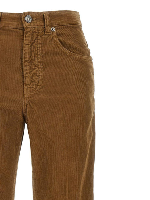 pleat-detail corduroy trousers 705103 Y29IA2423 SAINT LAURENT