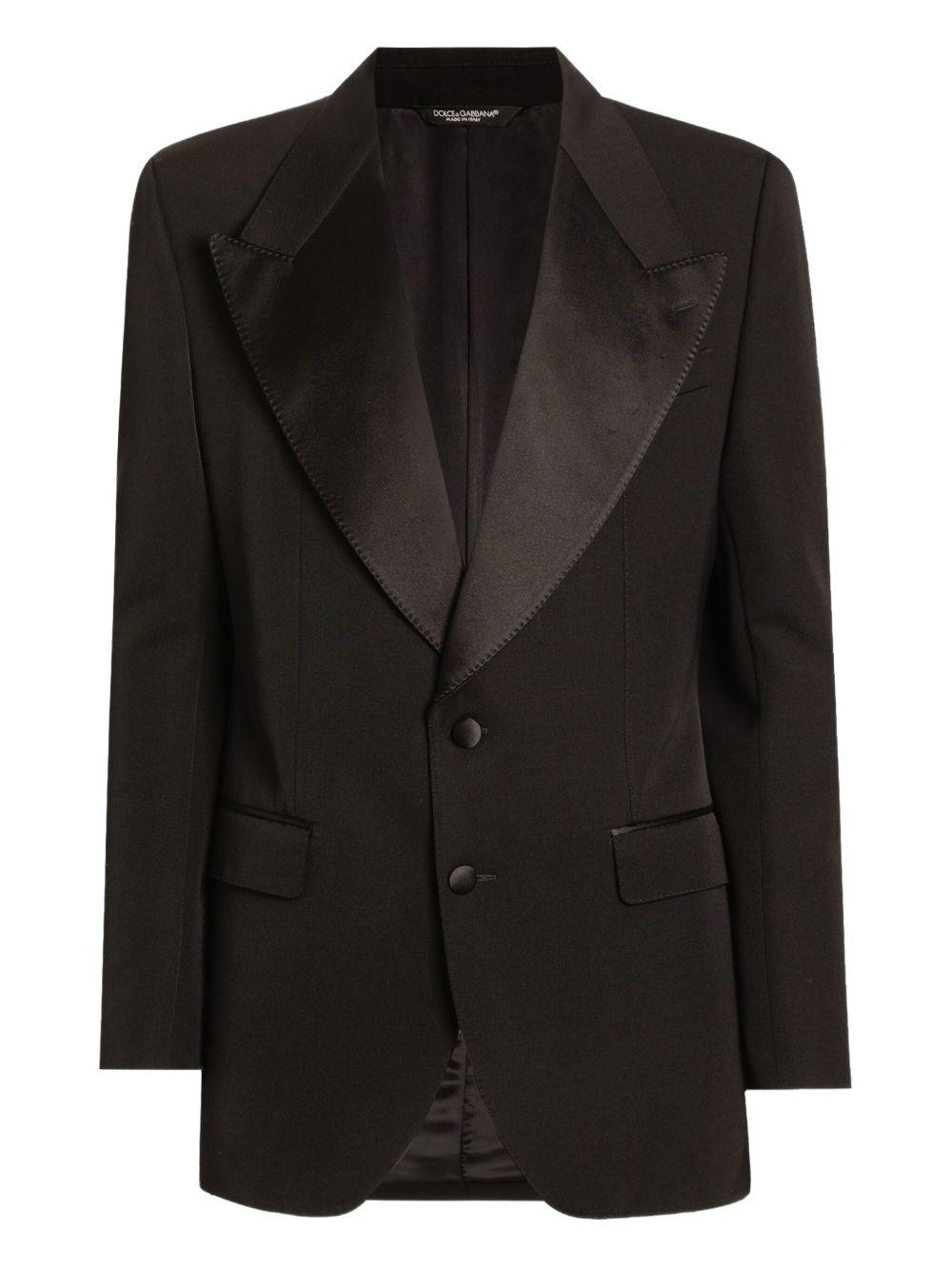 satin-lapel blazer G2VO2T GJ865N0000 DOLCE & GABBANA