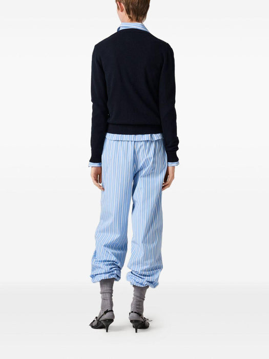 argyle intarsia-knit cardigan<BR/><BR/> MMF988 S OOO 174BF0008 MIU MIU