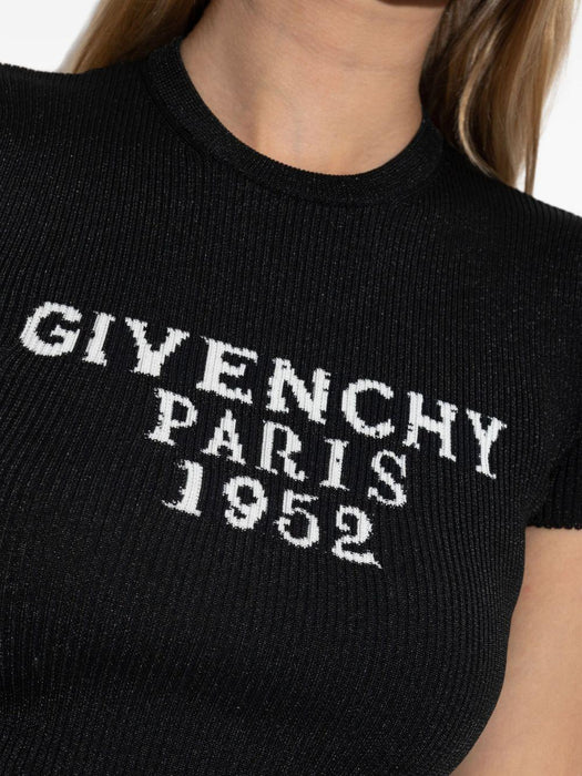 ribbed cropped T-shirt BW61H14ZSK001 001 GIVENCHY