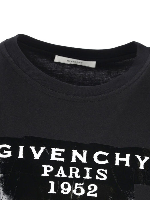 logo-print cotton T-shirt BW70FJP78U001 001 GIVENCHY