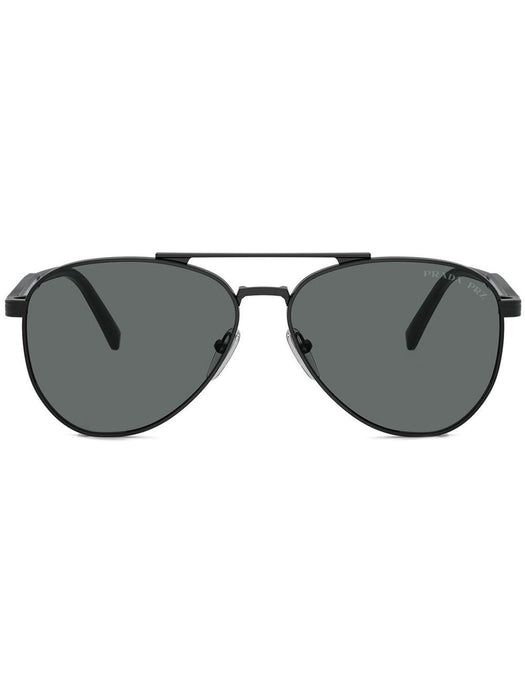 round-frame sunglasses 400-PR A58S 1AB5Z1 58  PRADA