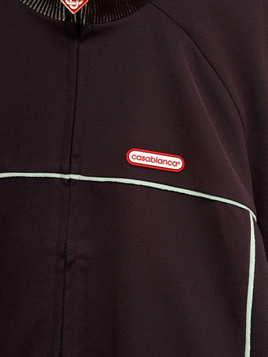 Tricot track jacket M-AW25-JTP-422-01 AUBERGINE CASABLANCA
