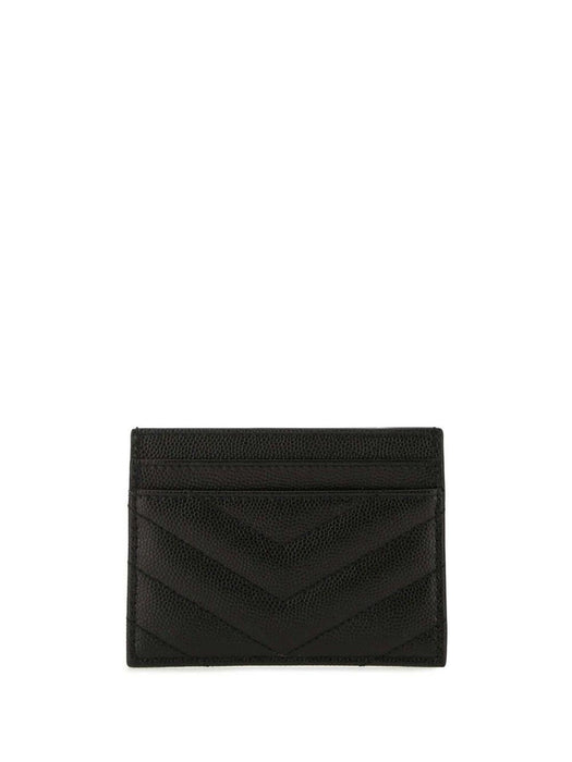Monogram quilted card holder 423291 BOW011000 SAINT LAURENT