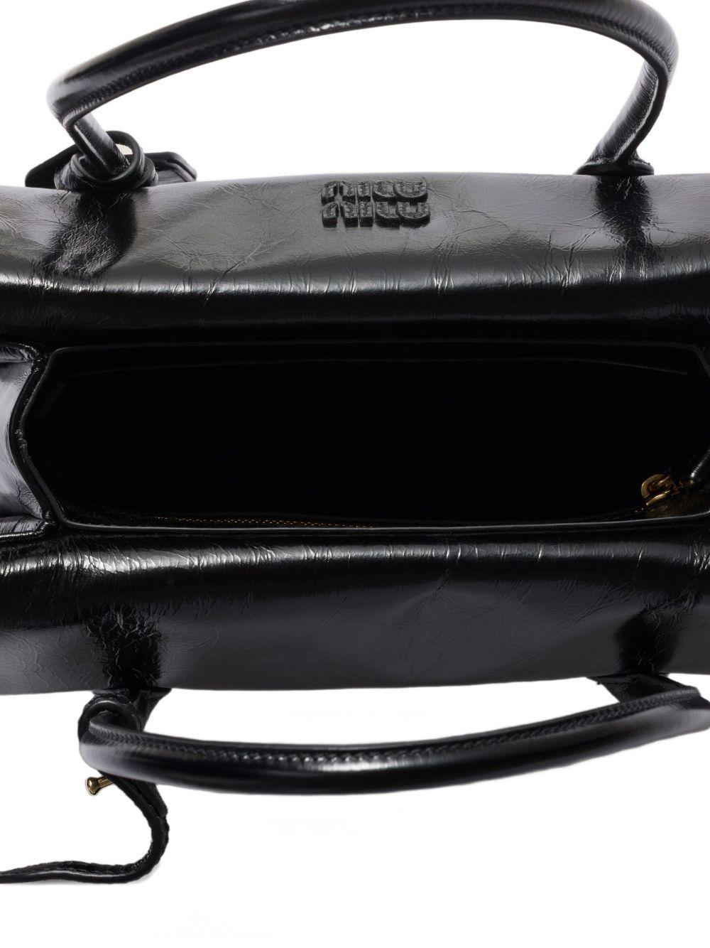 Solitaire leather tote bag 5BA302 V OWO US0F0002 MIU MIU