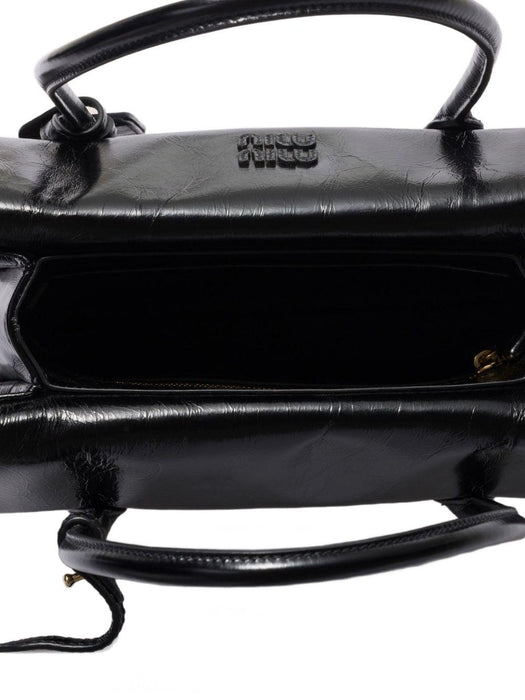 Solitaire leather tote bag 5BA302 V OWO US0F0002 MIU MIU