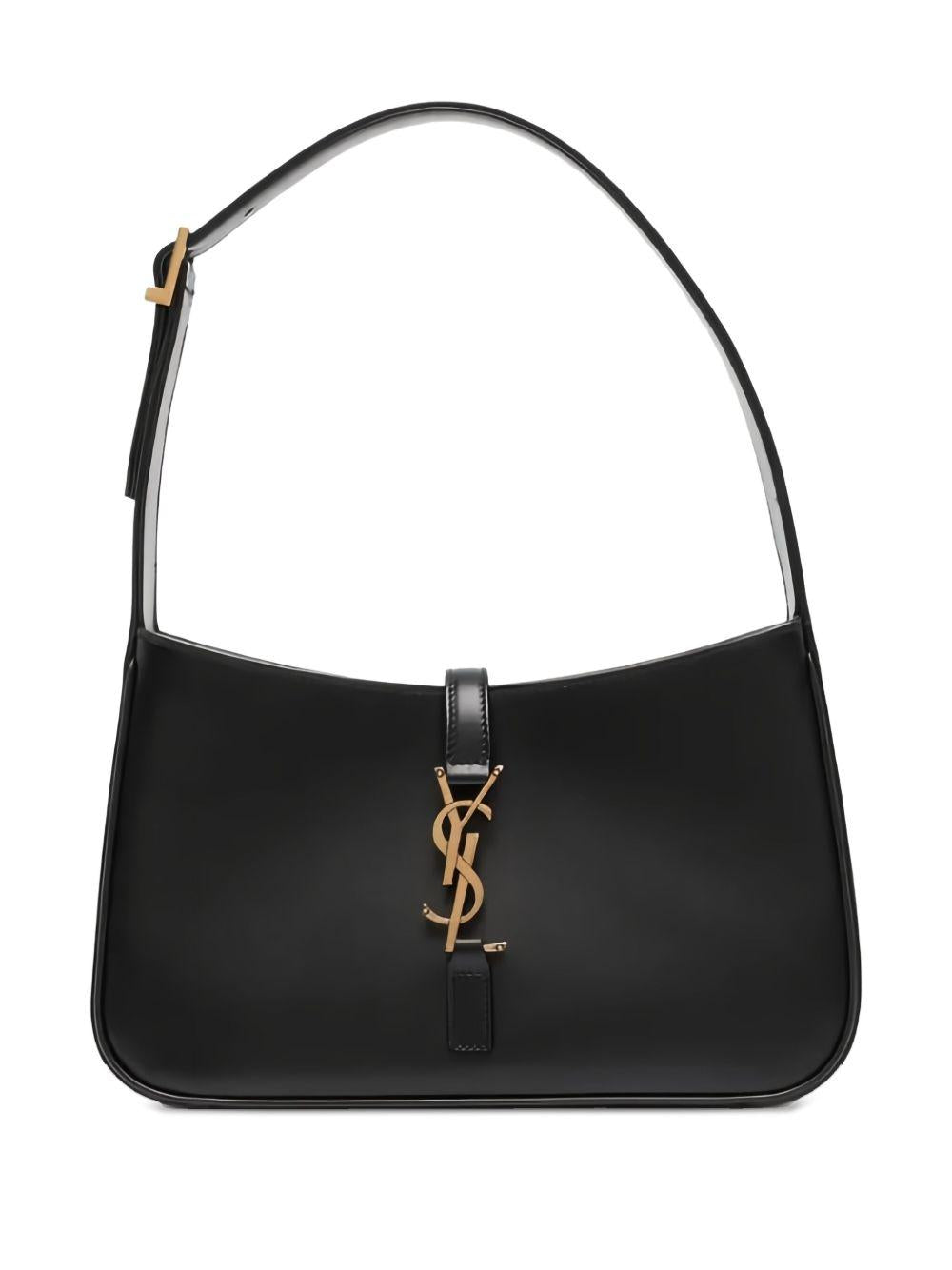 5A7 logo-plaque shoulder bag<BR/><BR/> 657228 2R20W1000 SAINT LAURENT