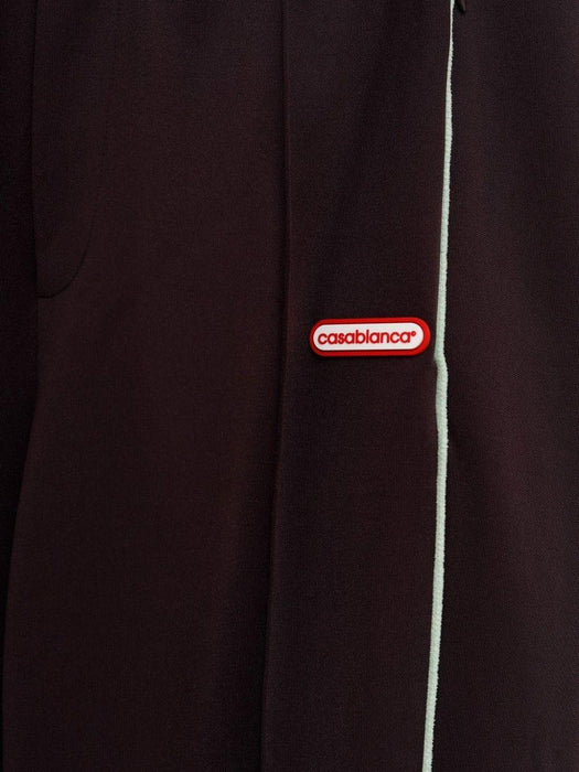 logo-patch track pants M-AW25-JTR-301-01 AUBERGINE CASABLANCA