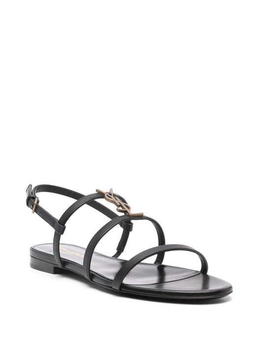 New Cassandra flat sandals<BR/><BR/> 777348 BDATT1000 SAINT LAURENT