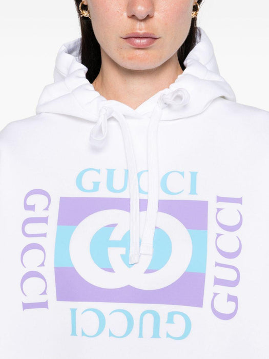 logo-print hoodie 837935 XJHGJ9081 GUCCI