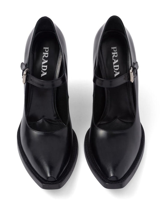 95mm brushed leather pumps 1I128N F 090 055F0002 PRADA