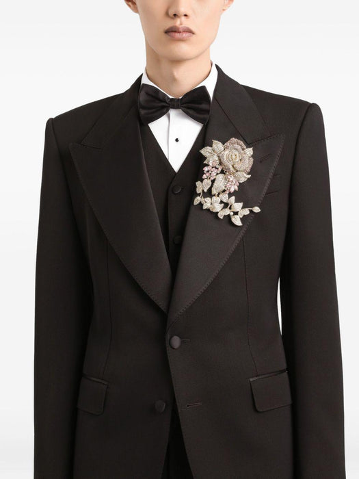 satin-lapel blazer G2VO2T GJ865N0000 DOLCE & GABBANA