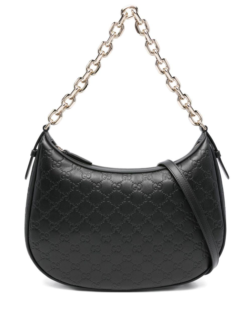 GG-pattern chain-strap bag 820453 AAFDV1000 GUCCI