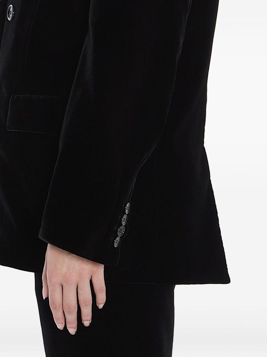 Cassandre double-breasted velvet jacket<BR/><BR/><BR/> 842990 Y525R1000 SAINT LAURENT