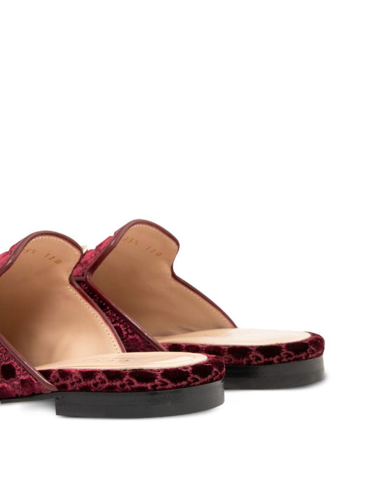 horsebit GG pattern velvet mules 802163 FAEUF5042 GUCCI