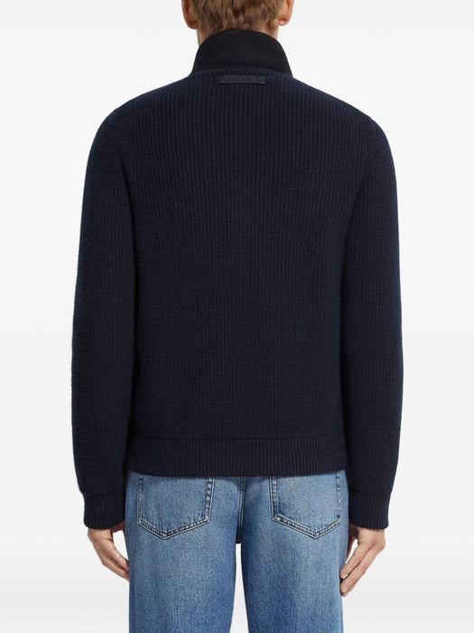 panelled zip-up cardigan UGK30A2 GCT157B09 ZEGNA