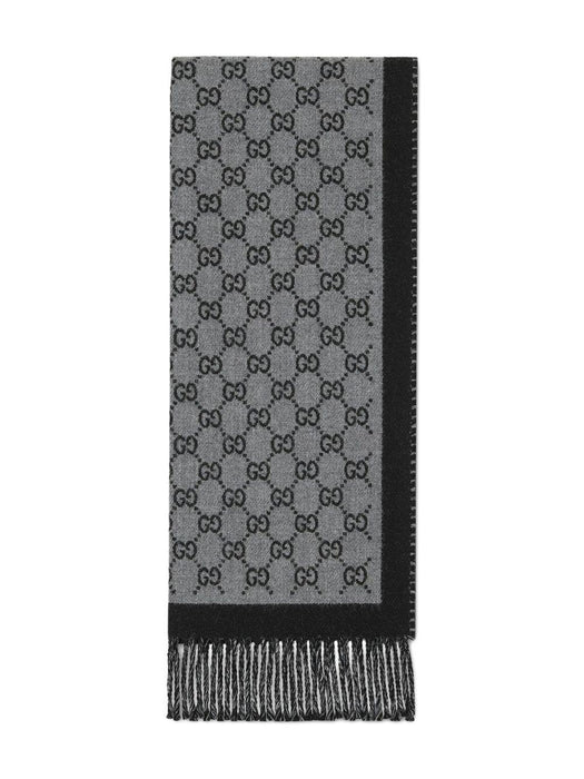 GG jacquard wool scarf 835534 4G2001360 GUCCI