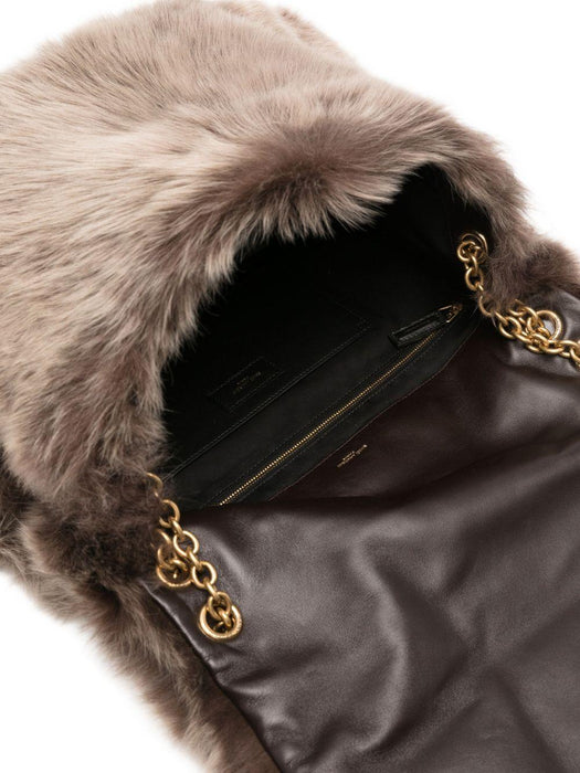 logo-plaque shoulder bag<BR/> 800628 HAAMX2912 SAINT LAURENT