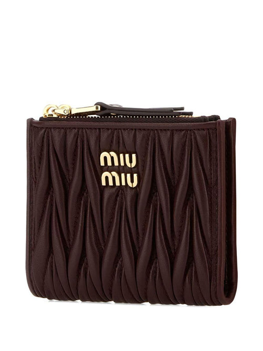 matelassé zip-around wallet 5ML024 AFPPF0007 MIU MIU