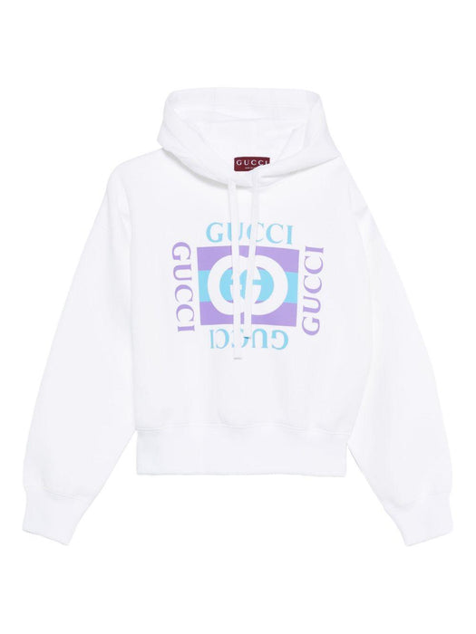 logo-print hoodie 837935 XJHGJ9081 GUCCI