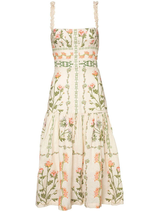 nispero oasis midi dress 14055 MULTICOLOR AGUA BY AGUA BENDITA