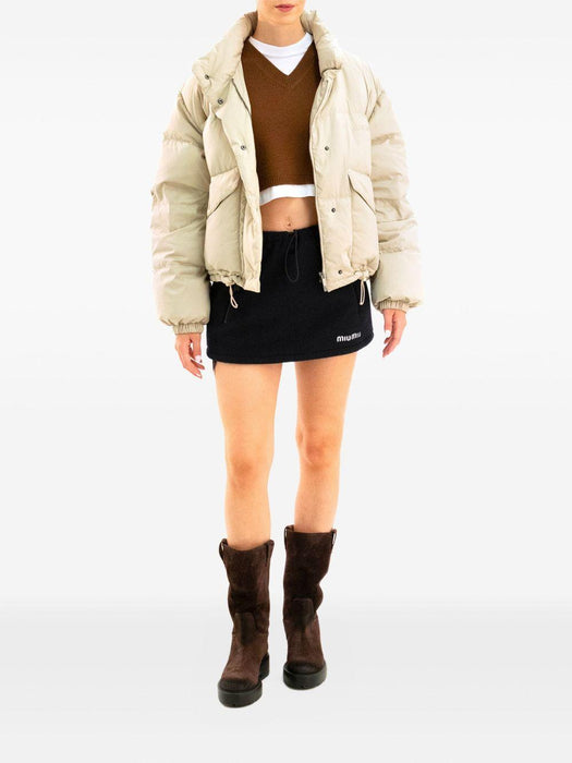 quilted high-neck jacket ML1111 S OOO 158AF0036 MIU MIU