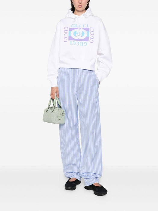 logo-print hoodie 837935 XJHGJ9081 GUCCI