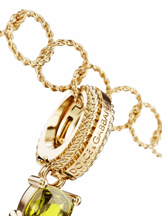 18K yellow gold I letter multi-gems pendant WANR2GWMIXI ZOO00 DOLCE & GABBANA 