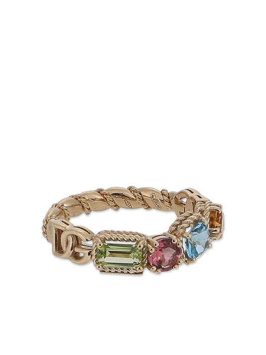 18K yellow gold Rainbow gemstone ring WRQR4G WMIX1ZOO00 DOLCE & GABBANA 