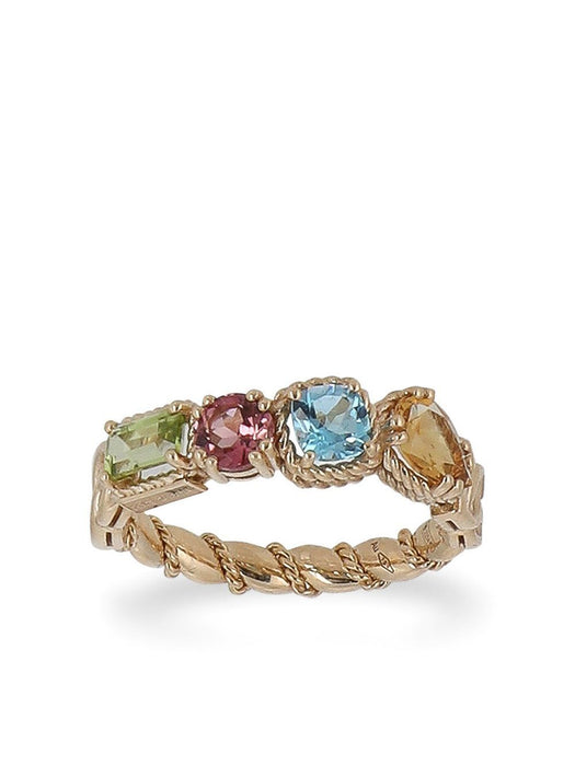 18K yellow gold Rainbow gemstone ring WRQR4G WMIX1ZOO00 DOLCE & GABBANA 