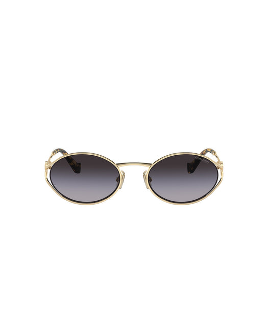 MU 52YS OVAL-SHAPE SUNGLASSES<BR/> 400-MU 52YS ZVN5D1 54  MIU MIU 