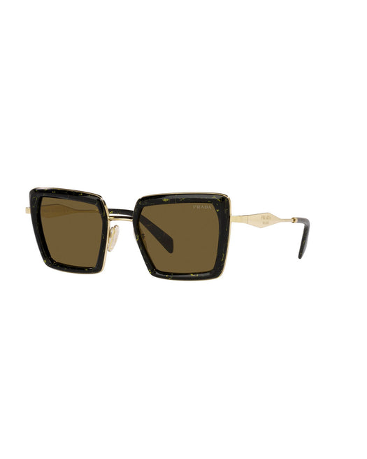 SQUARE-SHAPE 55ZS SUNGLASSES<BR/> 400-PR 55ZS 19D01T 52 PRADA 