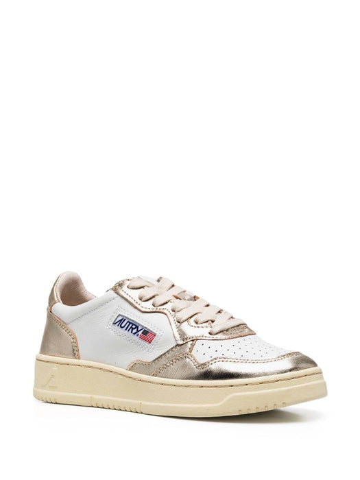 logo-patch lace-up sneakers AULWWB16 LEAT WHITE PLATINUM AUTRY 