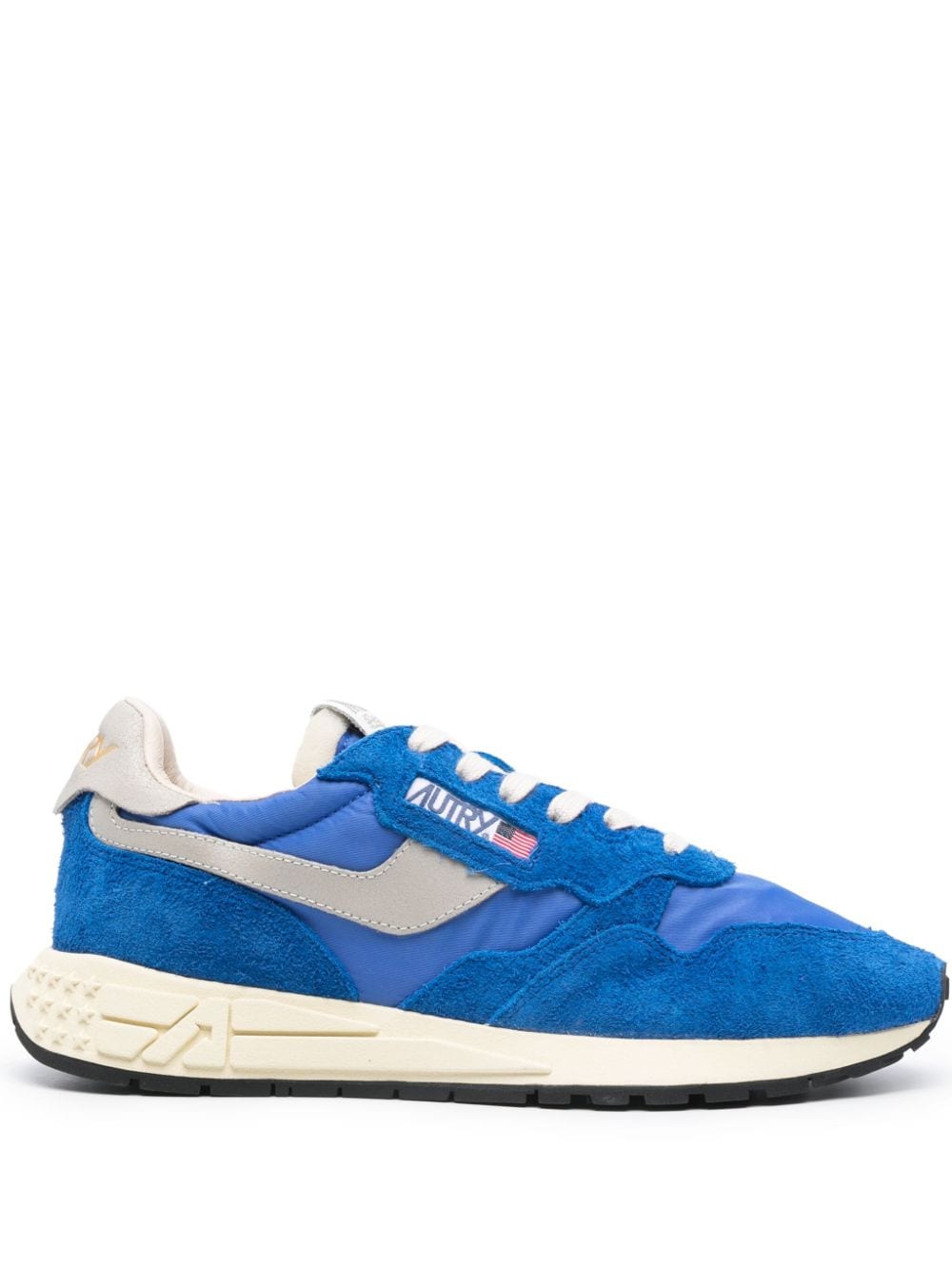 Reelwind panelled-design sneakers WWLMNC02 WHITE BLUE AUTRY 