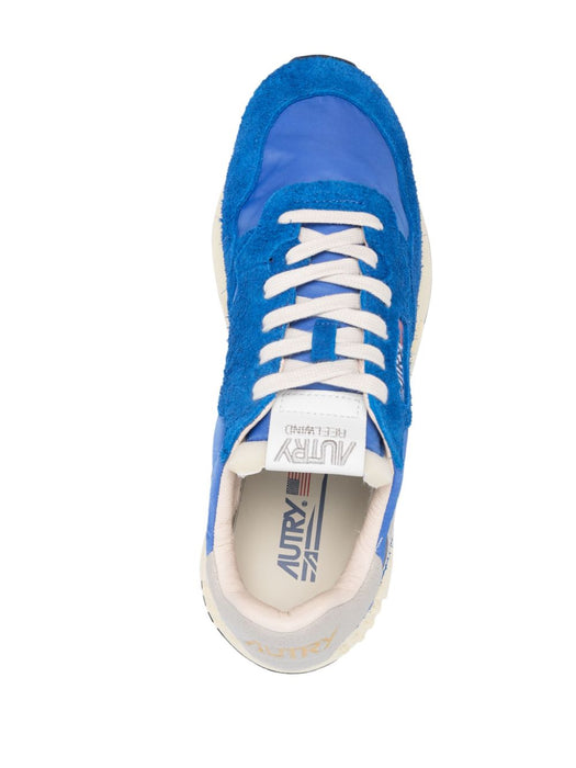 Reelwind panelled-design sneakers WWLMNC02 WHITE BLUE AUTRY 