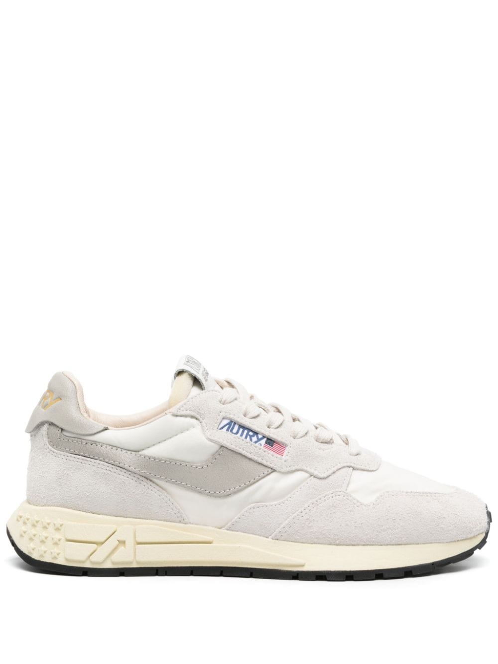 Reelwind panelled sneakers WWLMNC04 WHITE NATURAL AUTRY 
