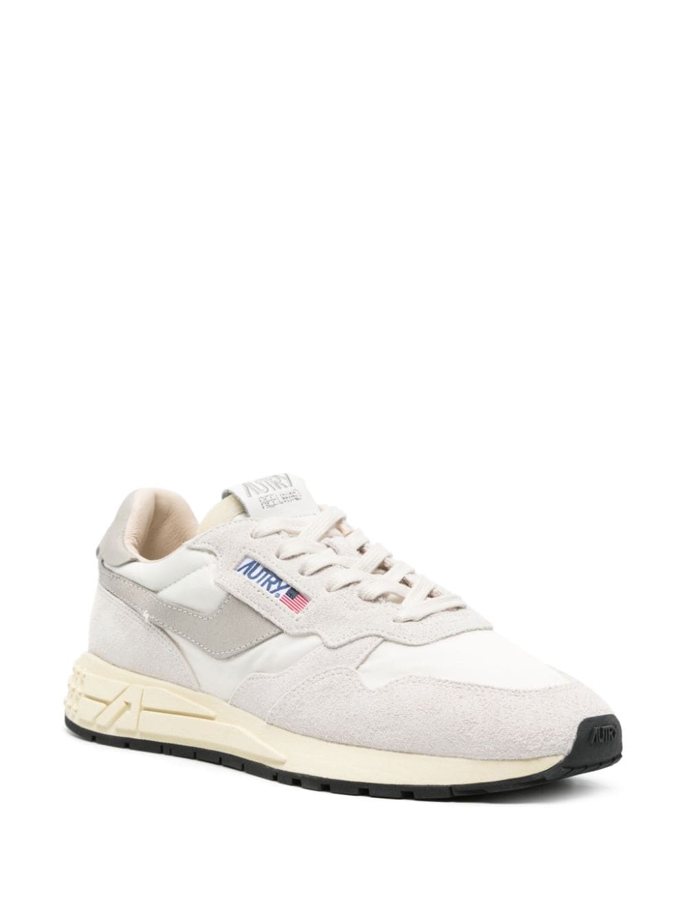 Reelwind panelled sneakers WWLMNC04 WHITE NATURAL AUTRY 