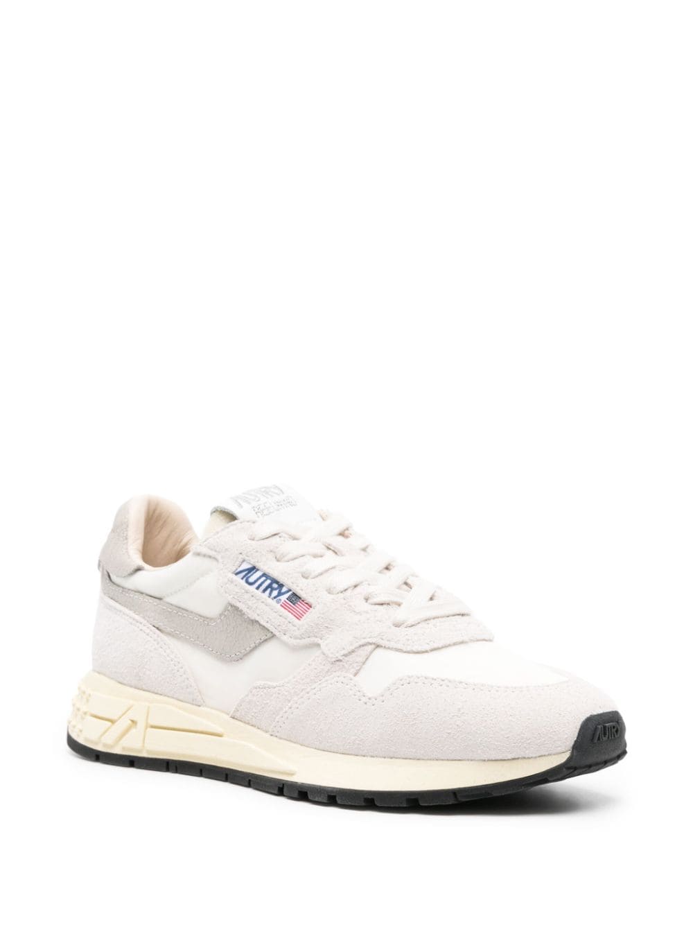 Reelwind panelled suede sneakers WWLWNC04 WHITE NATURAL AUTRY 