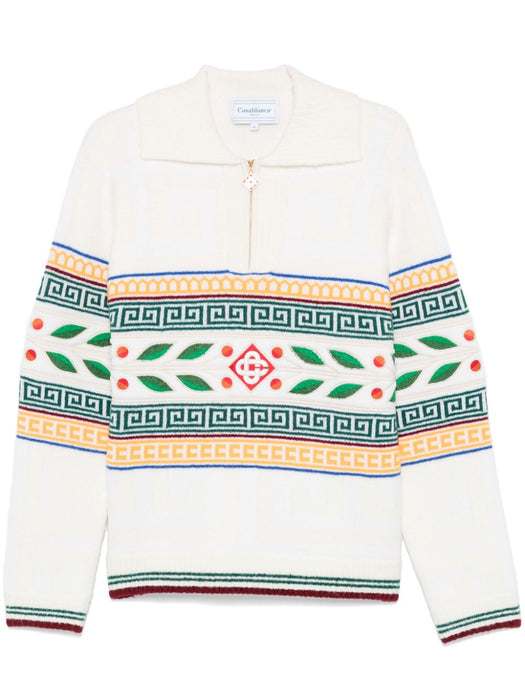 lauriel olympique jumper MF24-KW-773-01 BOUCLE LES ANNEAUX CASABLANCA 
